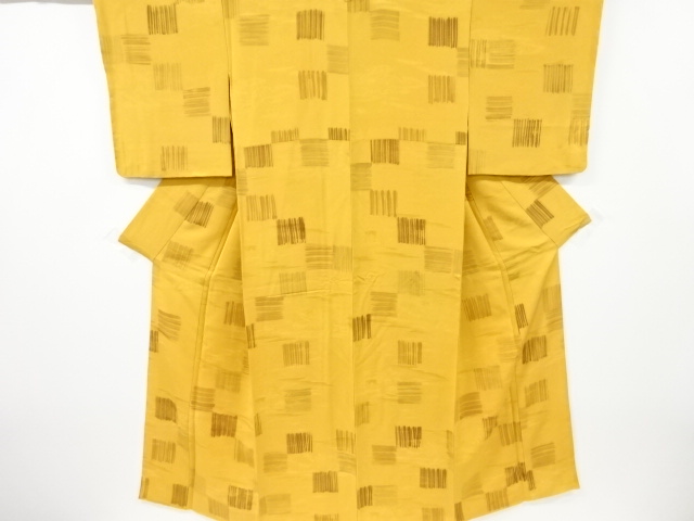 JAPANESE KIMONO / KOMON / BRUSH-MARKED